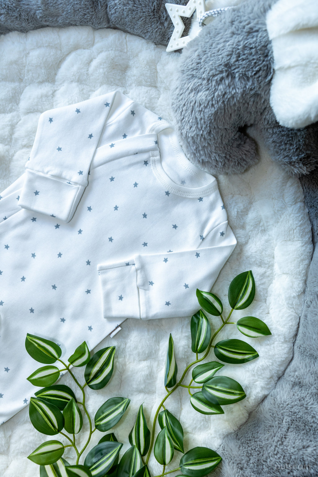 Outseam слип на молнии Серые Звёзды — детальный вид 3