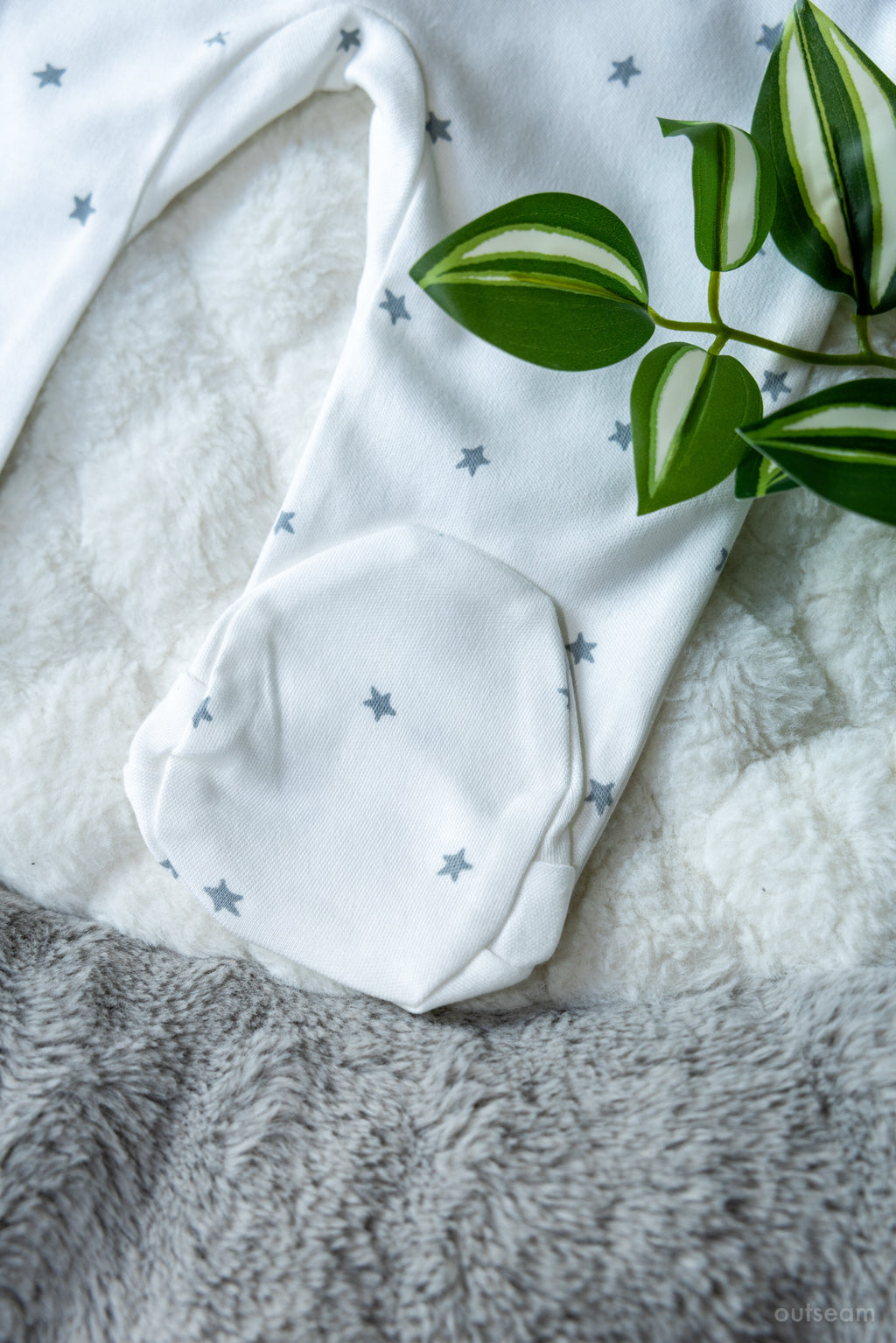 Outseam слип на молнии Серые Звёзды — детальный вид 4